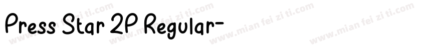Press Star 2P Regular字体转换